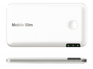 mobile slim ホワイト×シルバー